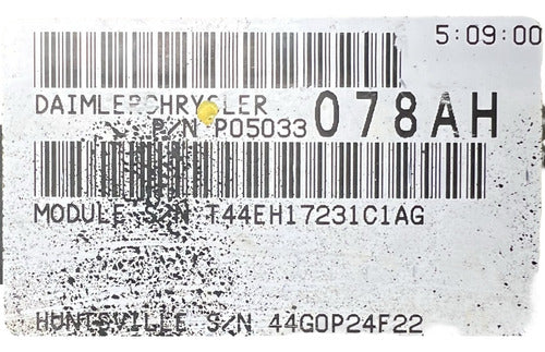 Computadora Dodge Neon 2.0l 2003 P05033078ah