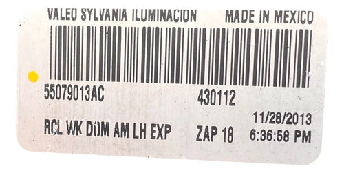 Calavera Lh Original Jeep Grand Cherokee 07-10 55079013ac Izquierdo/conductor Rojo