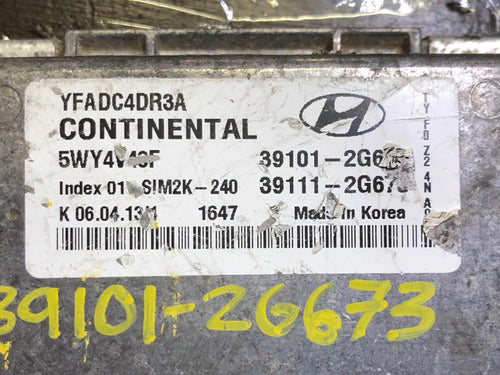 Computadora Hyundai Sonata 2.4l A/t 2011-2014 39101-2g673