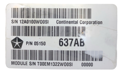 Computadora Dodge Ram 1500 5.7l 2012 05150637ab