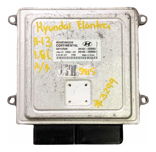 Computadora Hyundai Elantra 1.8l A/t 2011-2013 39102-2emn3