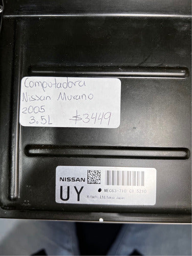 Computadora Nissan Murano 3.5l 2005 Mec63-710 C1 (uy)