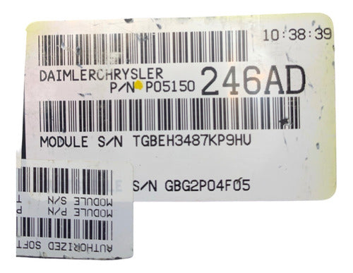 Computadora Dodge Avenger 3.5l 08-10 P05150246ad