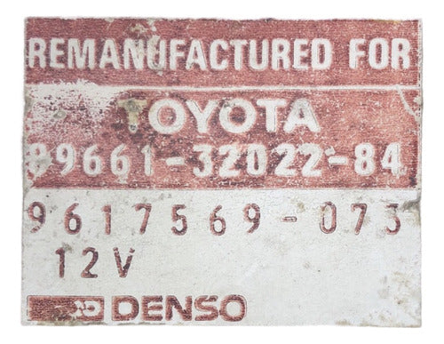 Computadora Toyota Camry 1986 89661-32022-84