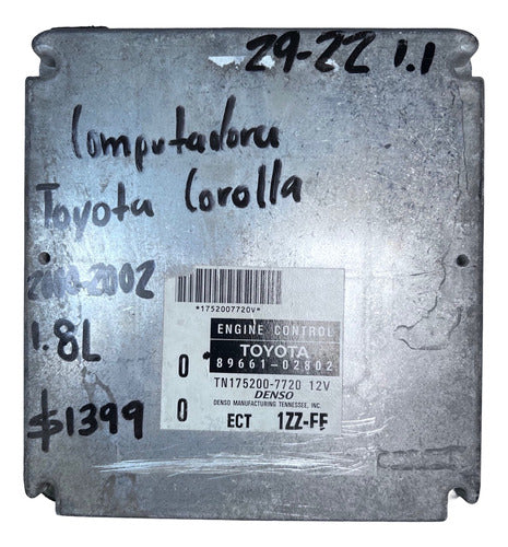 Computadora Toyota Corolla 1.8l 00-02 89661-02802