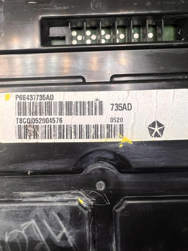 Velocímetro Cluster Dodge Ram 3500 2020 P68437735ad Negro