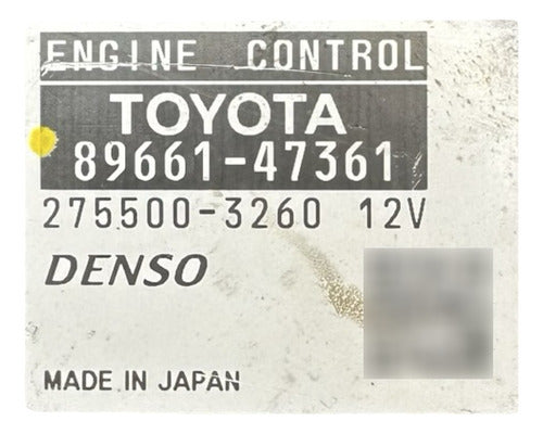 Computadora Toyota Prius 1.8l 2012-2013 89661-47361