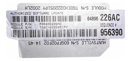 Computadora Chrysler Concorde 3.5l 2002 P04896226ac