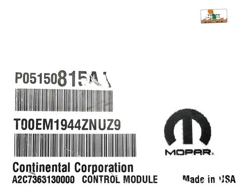 Computadora Jeep Patriot 2.4l 2014 P05150815aa