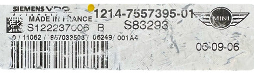 Computadora Mini Cooper S 1.6l 2002-2006 1214-7557395-01