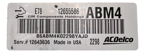Computadora Chevrolet Cruze 1.4l 12-16 12655586 (abm4)