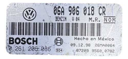 Computadora Volkswagen Beetle 1999 2.0l 06a906018cr