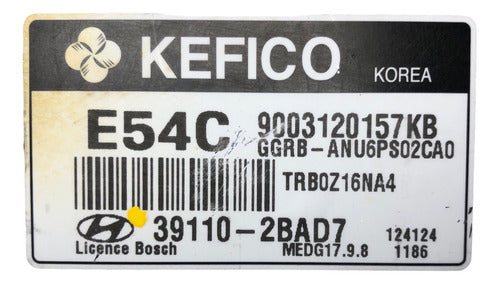 Computadora Hyundai Accent 1.6l 12-13 39110-2bad7