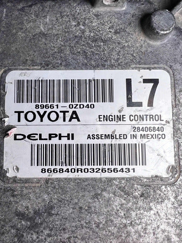 Computadora Toyota Corolla 1.8l A/t 14-15  89661-0zd40 (l7)