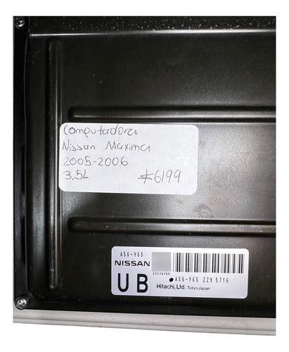 Computadora Nissan Maxima 3.5l 05-06 A56-y65 Zz9 (ub)