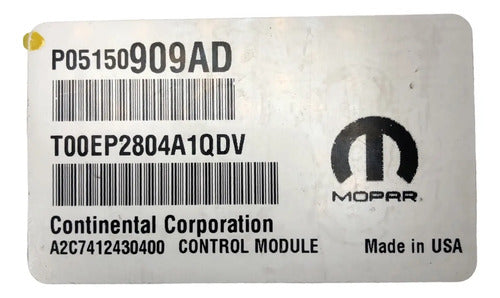 Pcm Computadora Dodge Dart 2.4l A/t 15-16 P05150909ad P1