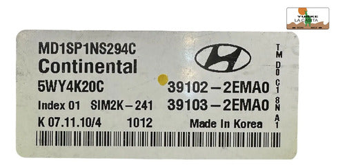 Computadora Hyundai Elantra 11-13 1.8l A/t 39102-2ema0