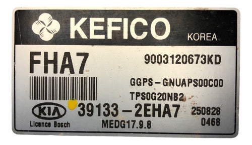 Computadora Kia Soul 2.0l 2016 39133-2eha7