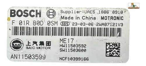 Computadora Mg5 1.5l 21-23 F 01r B0d 0sm
