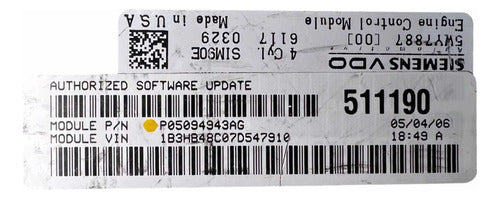 Computadora Dodge Caliber 1.8l 07-10 P05094943ag