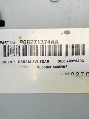 Estéreo Dodge Ram 1500 2017-2020 P68271374aa Negro