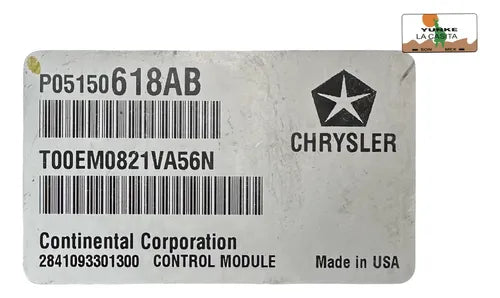 Computadora Dodge Journey 3.6l A/t 2011-2012 P05150618ab