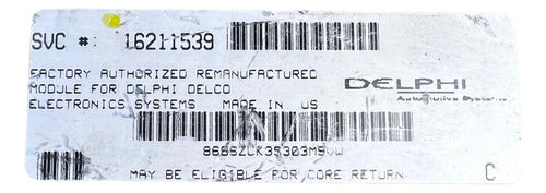 Computadora Pontiac Gran Am A/t 1996 16211539