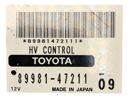 Computadora Toyota Prius 1.5l 06-09 89981-47211