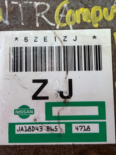 Computadora Nissan Sentra 1.6l M/t 1994     Ja18d43 B65 (zj)