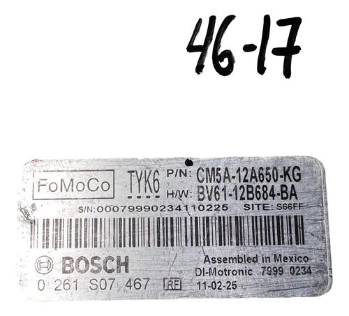 Pcm Computadora Ford Focus 2.0l 2012 Cm5a-12a650-kg