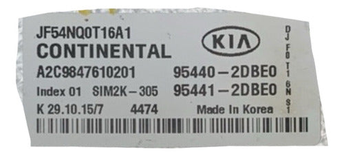 Computadora Kia Optima 1.6l 2016-2019 95440-2dbe0