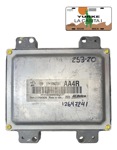 Computadora Chevrolet Cruze 1.4l 12-16 Turbo 12647241 Aa4r