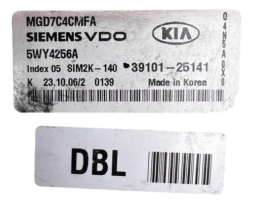 Computadora Kia Optima 2.4l 06-08 39101-25141