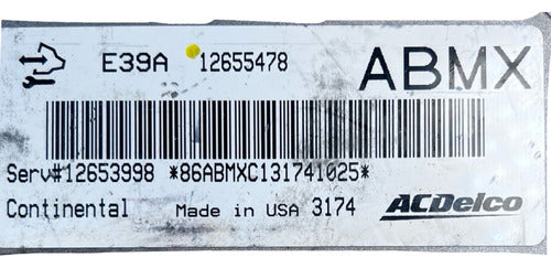 Computadora Chevrolet Malibu 2.5l 2013 12655478 (abmx)