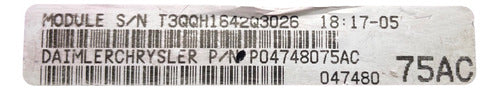 Modulo Bcm Dodge Caravan 3.8l 02-03 P04748075ac