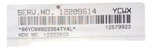 Computadora Chevrolet Malibu 3.4l A/t 00-03 12209614 (ycwx)