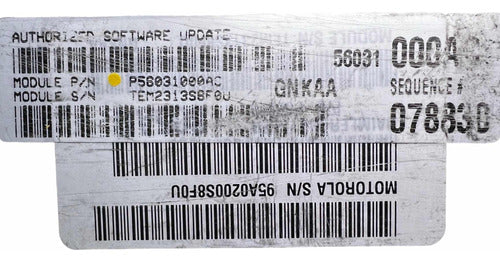 Computadora Dodge Dakota 3.7l M/t 2004 P56031000ac