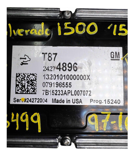 Módulo Tcm Chevrolet Silverado 1500 A/t 2015 24272004