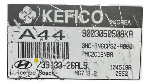 Pcm Computadora Hyundai Accent 1.6l 2011 39133-26al5 (a44)