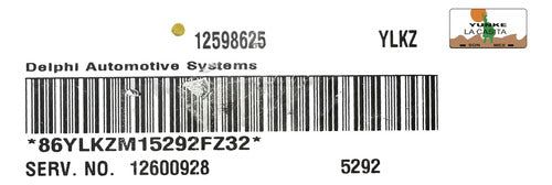 Pcm Computadora Pontiac Montana 3.5l 2006 12598625 (ylkz)