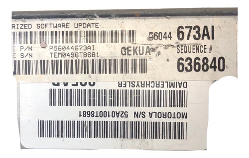Computadora Jeep Commander 3.7l 2006 P56044673ai