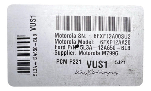 Computadora Ford F-150 4.2L A/t 2005-2006 5L3A-12A650-BLB