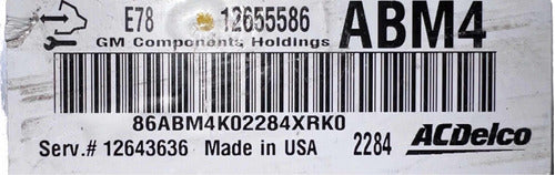 Computadora Chevrolet Cruze 1.4l 12-16 12655586 (abm4)