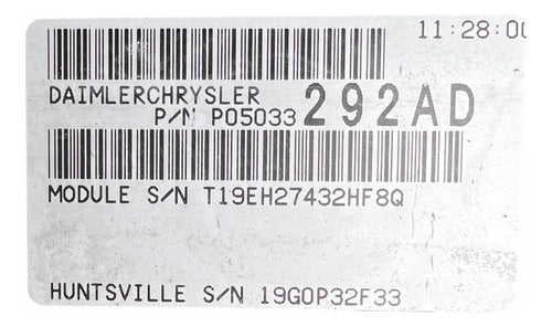 Computadora Chrysler Pt Crusier 2.4l A/t 04-05 P05033292ad