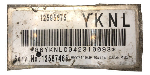 Computadora Cadillac Deville 4.6l A/t 2005 12587465 (yknl)