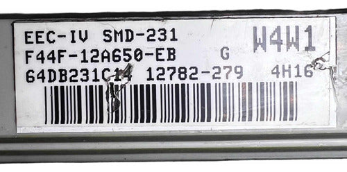 Computadora Ford Taurus 3.8l 1994 F44f-12a650-eb