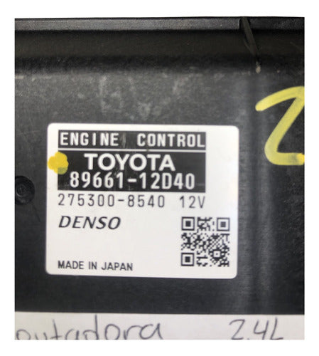 Computadora Toyota Scion Xb 2.4l 2010 89661-12d40