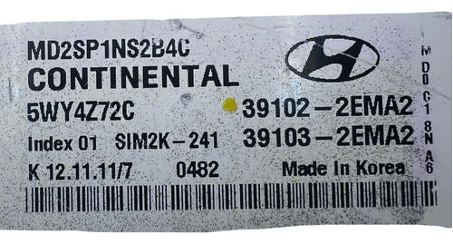 Computadora Hyundai Elantra 1.8L 11-13 39102-2EMA2