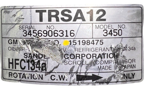 Compresor Chevrolet Trailblazer 4.2l 02-07 15198475