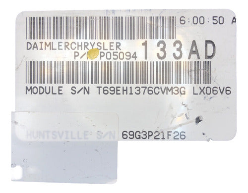 Computadora Dodge Charger 2.7l 2006 P05094133ad